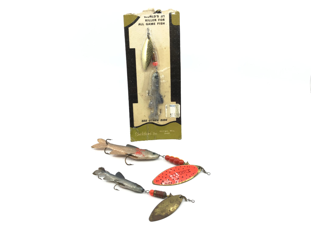 Lot of Three Vintage Mepps Spinners Comet Minnows