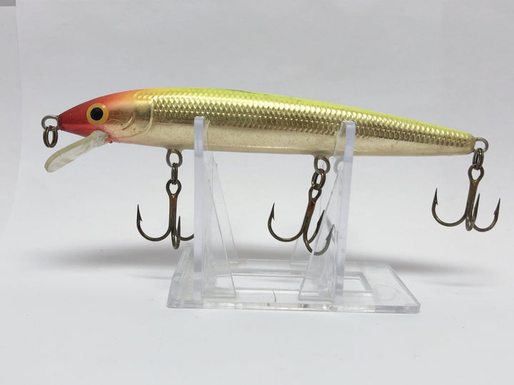 Large Rapala Red and Gold Minnow 