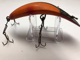 M-2 Helin Flatfish Black Strip with Orange Body and Red Dots