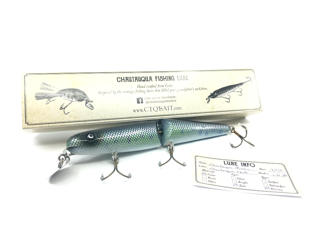 Jointed Chautauqua 8" Minnow Musky Lure Chautauqua Chub 2016 Color