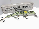 Jointed Chautauqua 8" Minnow Musky Lure Special Order Color "HD Perch"