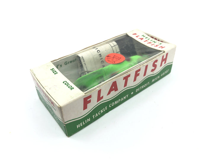 Helin Vintage Flatfish LU GFL Green Fluorescent Color New in Box