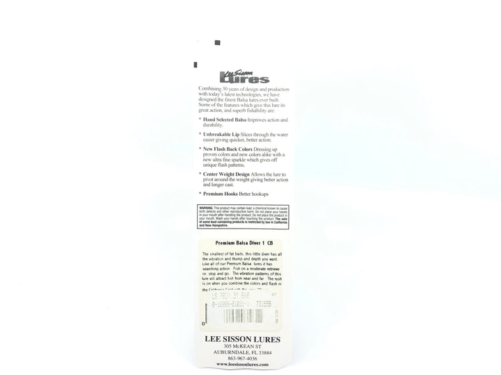 Lee Sisson Lure PBD1 Color #31 California Gold New on Card