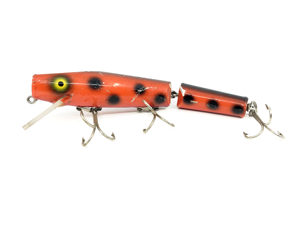 Wiley Jointed 6 1/2" Musky Killer in Orange with Black Dots Color