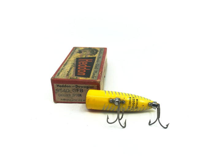 Heddon Chugger Spook 9540, XRY Yellow Shore Minnow Color with Box