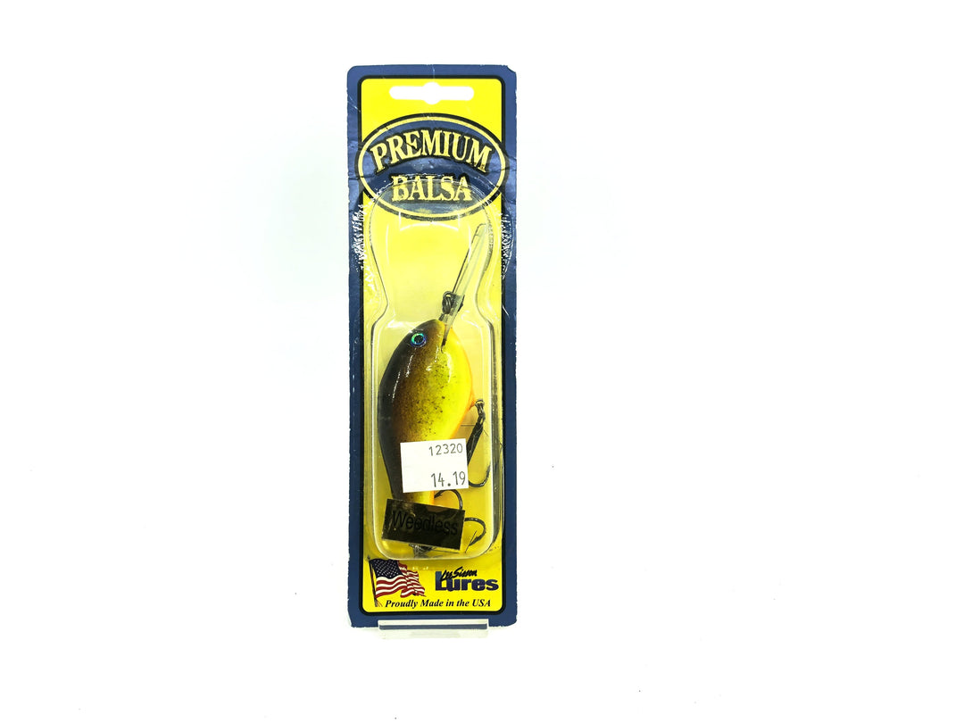 Lee Sisson Lure WPBD3 Weedless Deep Diving Crankbait, Color #35 Rootbeer Color, New on Card