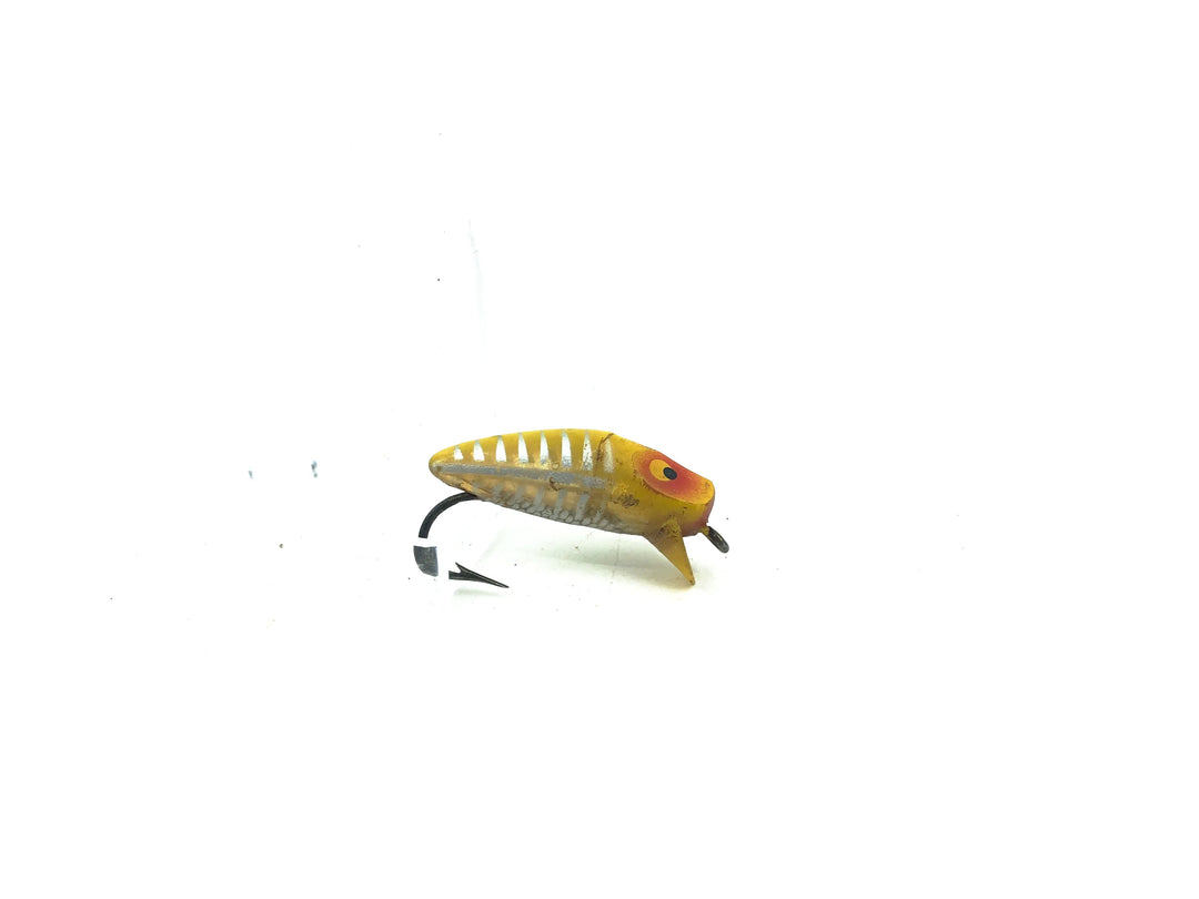 Heddon River Runt Runtie Spook Fly Rod Vintage Lure in XRY Yellow Shore Minnow Color