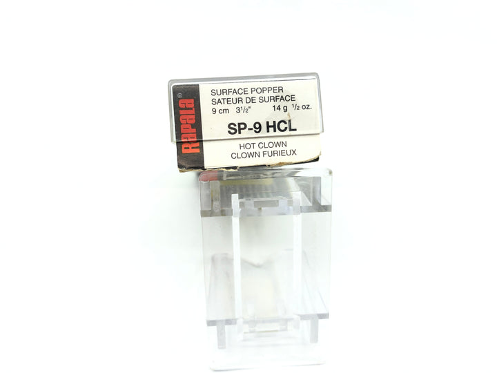 Rapala Skitter Pop SP-9 HCL Hot Clown Color New in Box Old Stock