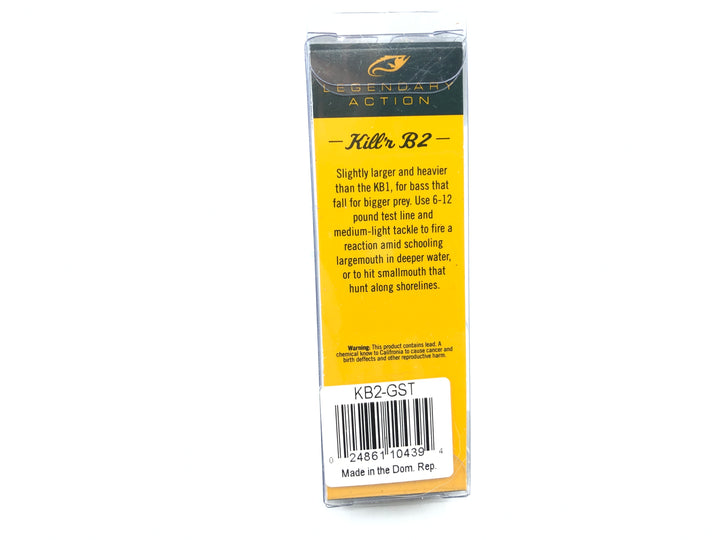 Bagley Kill'r B2 KB2-GST Gold Tennessee Shad Color New in Box OLD STOCK2