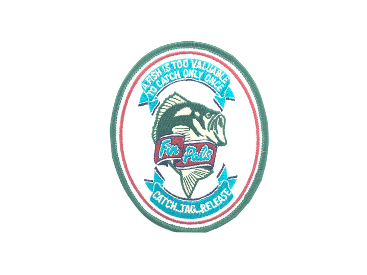 Fin Pals Catch Tag Release Fishing Patch