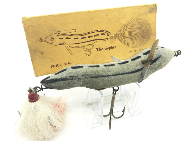 Deuster Gopher Lure with Box Antique Wisconsin Musky Lure