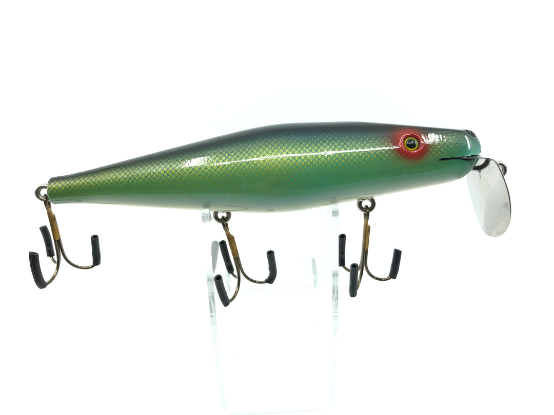 Chautauqua Custom Musky Minnow Green Scale Color Heavy Body