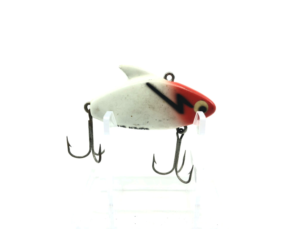Heddon Super Sonic Red Head White Body Black Lightning Bolt Color