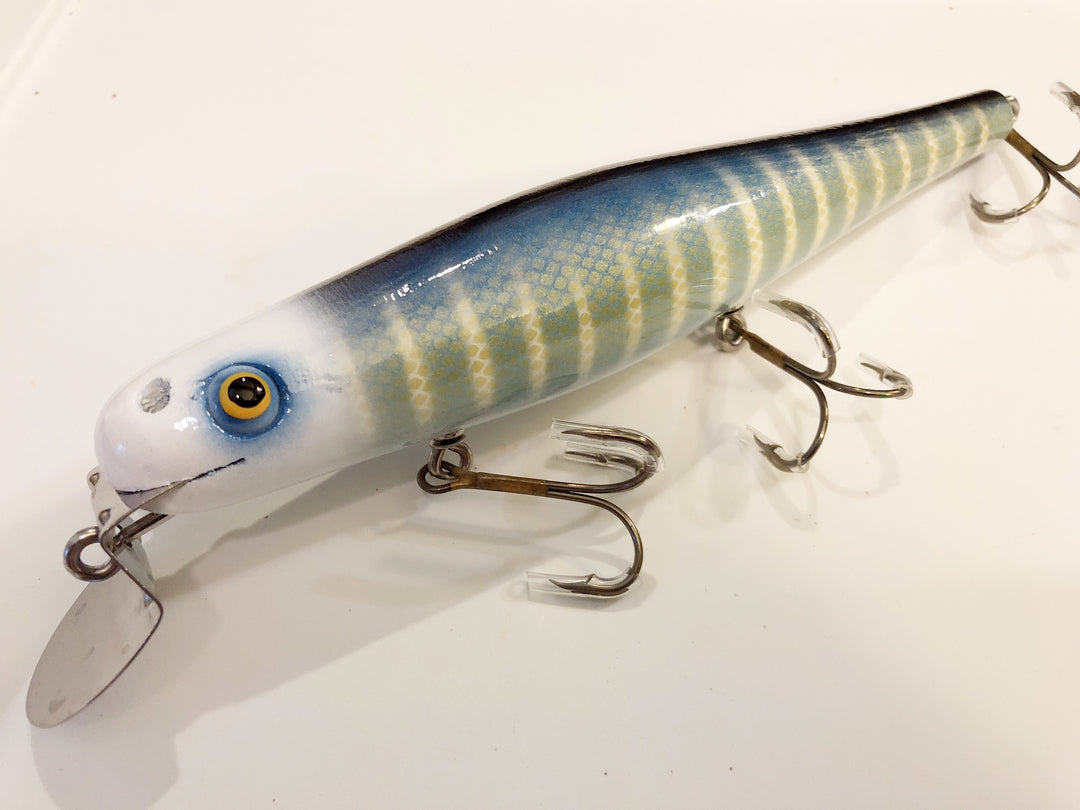 Chautauqua 8" Minnow Musky Lure Special Order Color "Blue Ghost"