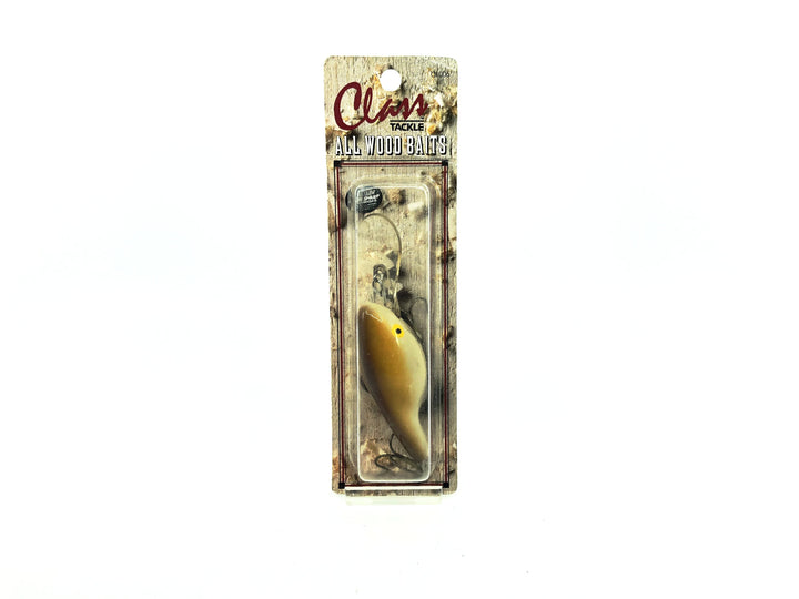 Class Tackle All Wood Baits Diving Guppy Khaki/Brown Back Color New on Card