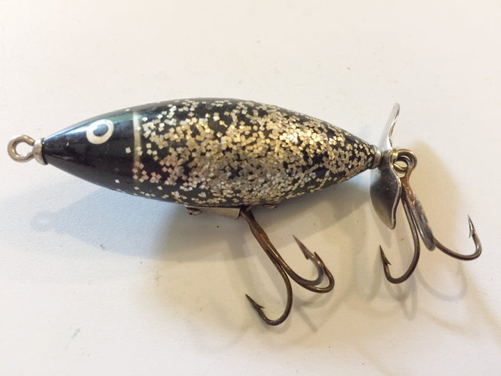 Skip-N-Cisco Lure Black with Silver Glitter