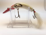 Lazy Ike-2 Red and White with Buck Tail
