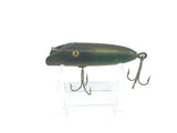 Small Green Scale Bass Oreno Vintage Wooden Lure