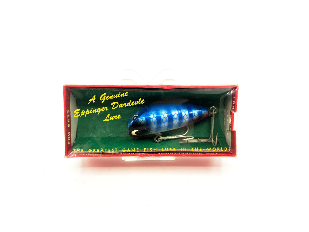 Eppinger Dardevle Plug Style Lure, Blue Scales/Ribs Color with Box