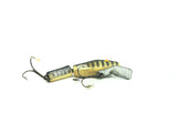 L & S Minnow Bass-Master Model 15, White/Speckled Black Ribs & Back Color, Opaque Eyes