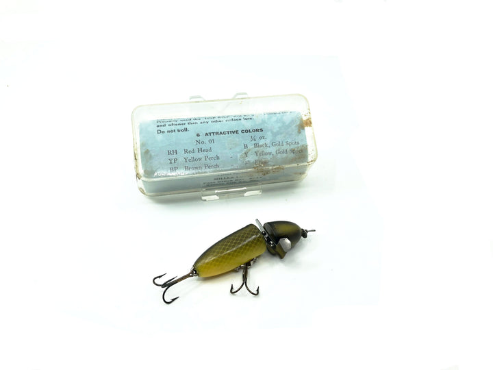 Miller Lures Top Kick with Box and Insert Yellow Perch Color