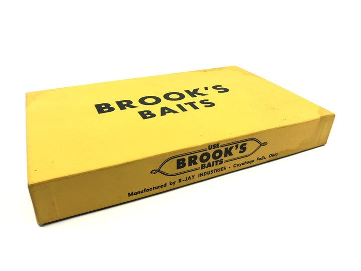 Brooks Baits Jointed Baby Reefer Six Pack Dealer Box Orange with Black Spots Vintage