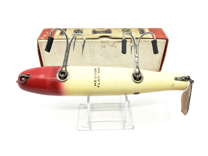 Heddon 7050 RH Giant Flap-Tail Red Head White Body Color with Box