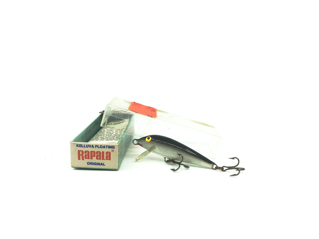 Vintage Rapala Original Floating F05 Silver and Black with Box