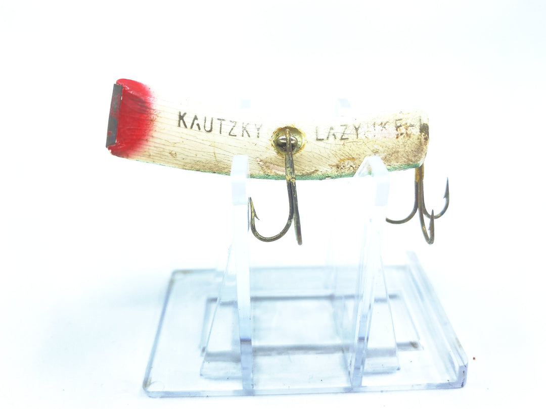 Vintage Kautzky's Wooden Lazy Ike KL-26 F Frog.