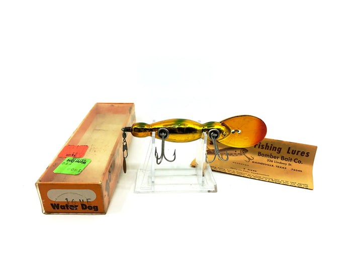 Wooden Bomber Water Dog 16ME Metagold Green Back Color with Box