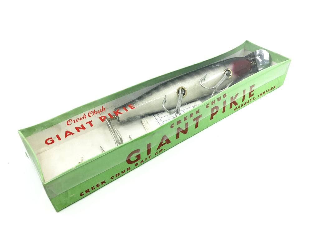 Creek Chub SPECIAL ORDER Giant Straight Pikie 6033 Wood Black Scale Color New with Box