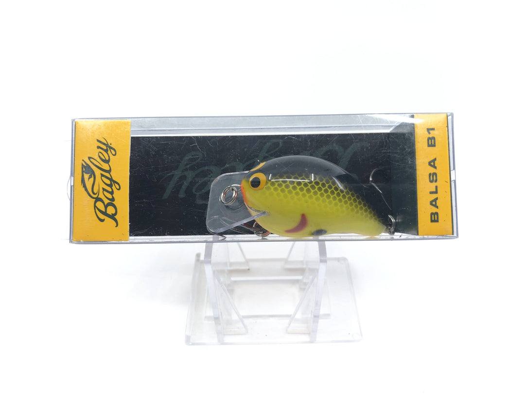 Bagley B1 Square Bill Chartreuse Shad Color BB1-CSD New in Box OLD STOCK2
