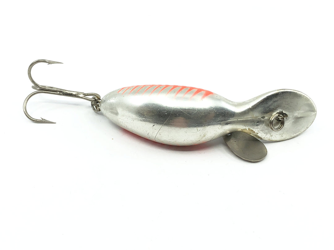 Heddon Tadpolly Silver with Orange Ribs Color
