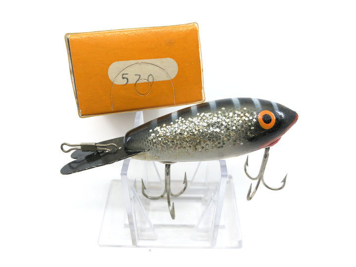 Bomber Lure Black Back Sparkle Sides Color with Box