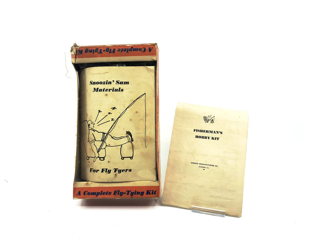 Vintage Snoozin Sam's Fisherman's Hobby Kit, Fly Tying Kit