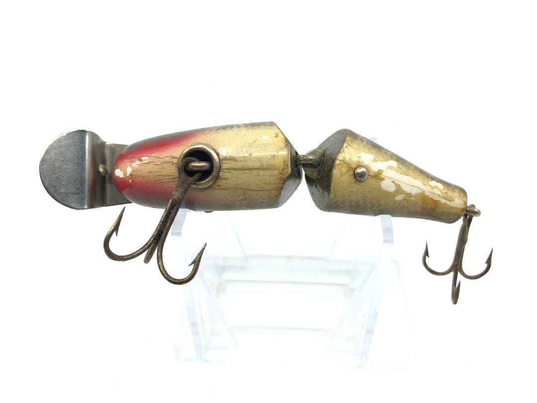 Creek Chub 2700 Baby Jointed Pikie Minnow in Pikie Color Wooden Lure Glass Eyes