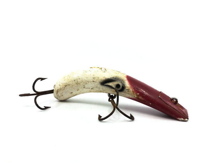Kautzky Wooden Musky Lazy Ike Red White Color