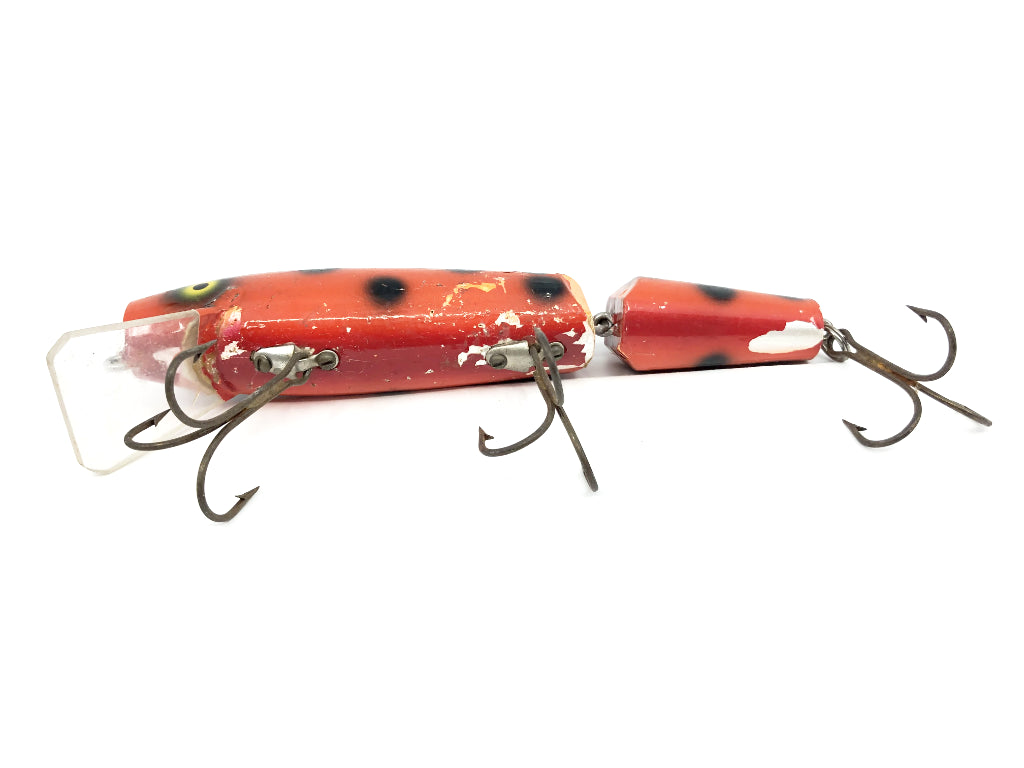 Wiley Jointed 6 1/2" Musky Killer in Orange with Black Dots Color