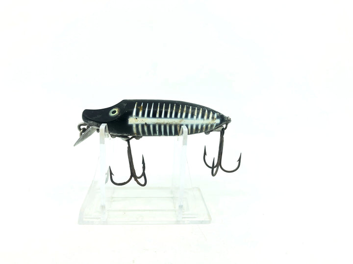 Heddon River Runt Spook Floater 9400 XBW Black Shore Minnow Color