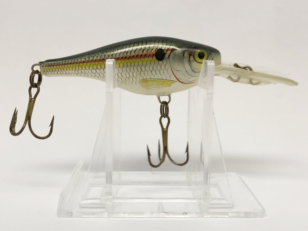 Small Rapala Lure Shad Colored with Red and Yellow Strip