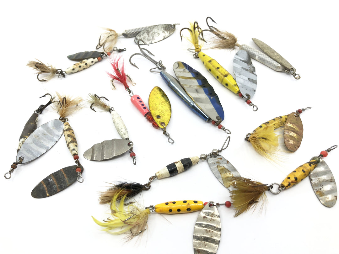 Lot of 13 Rooster Tail Type Lures