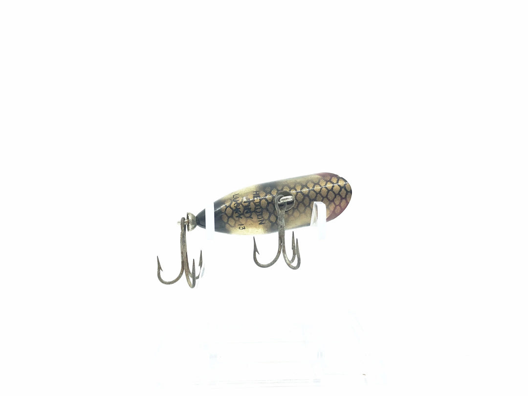 Heddon Tiny Lucky 13 FF+GB Fish Flash, Gold Reflector, Black Scale Color