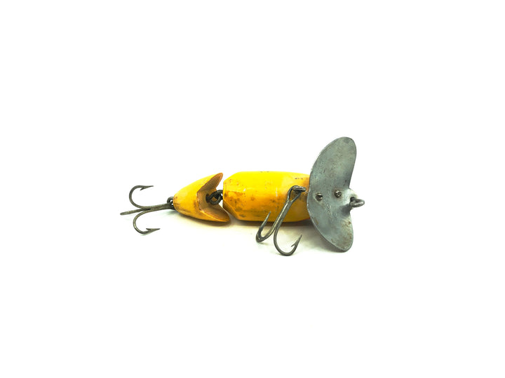 Arbogast Jointed Jitterbug, Yellow/Shore Color