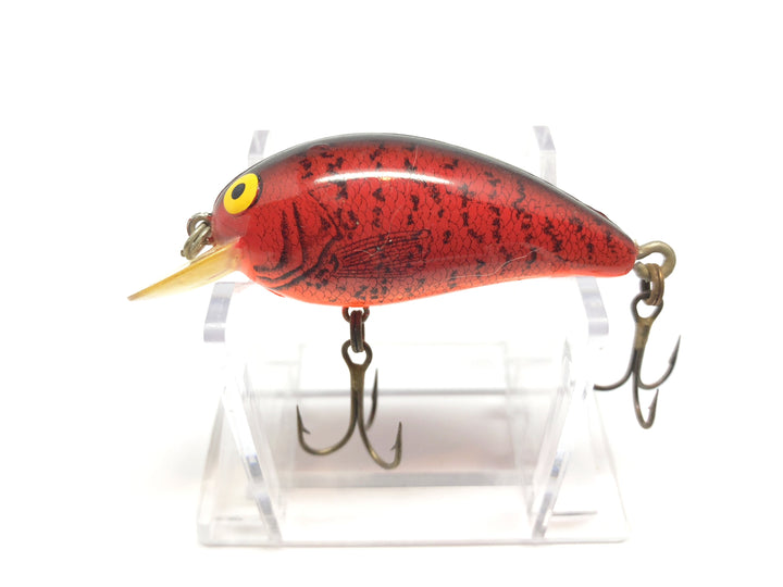 Bomber Model A Screwtail XM5 Red Horse Minnow Orange Belly Color Lure Shallow Diver