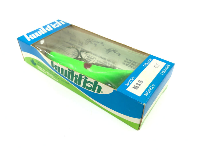 Kwikfish K15 GF Green Fluorescent Color New in Box Old Stock
