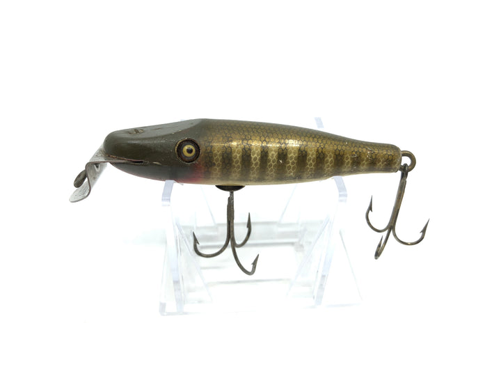 Creek Chub 900 Baby Pikie Minnow in Pikie Color Wooden Lure Glass Eyes