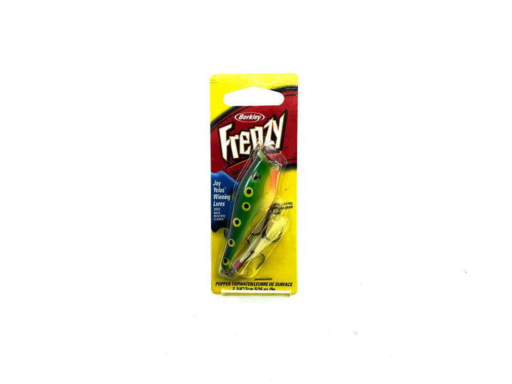 Berkley Frenzy Popper Bull Frog Color, New on Card, Old Stock