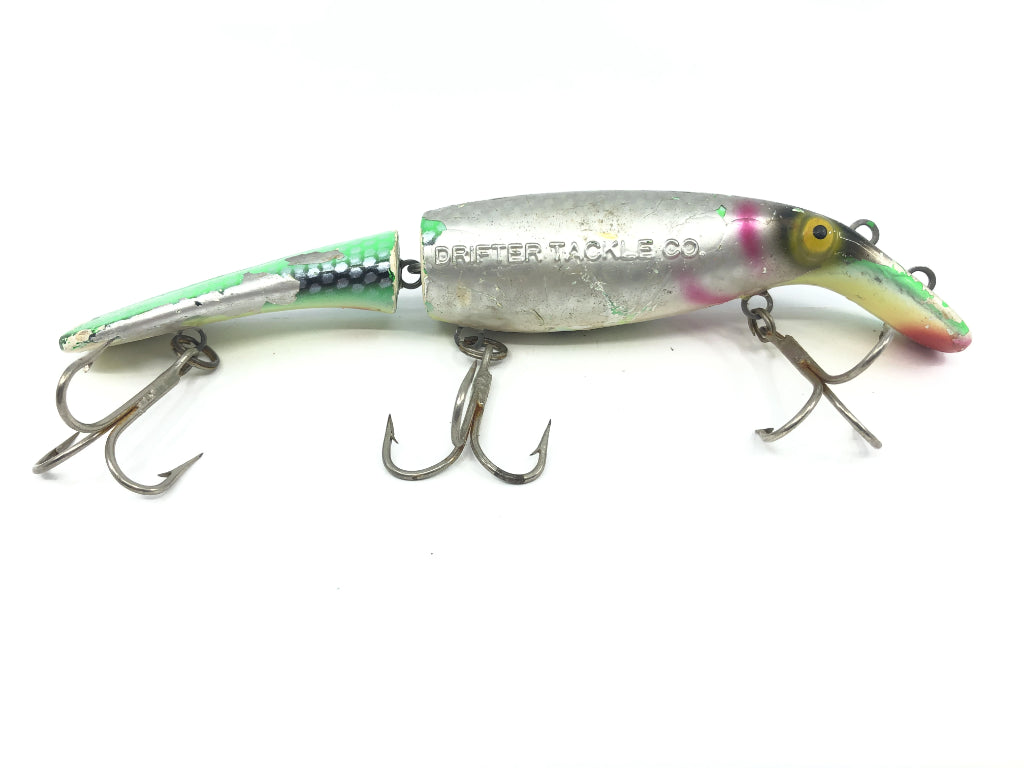 Drifter Tackle The Believer 8" Jointed Musky Lure Color Shad and Green