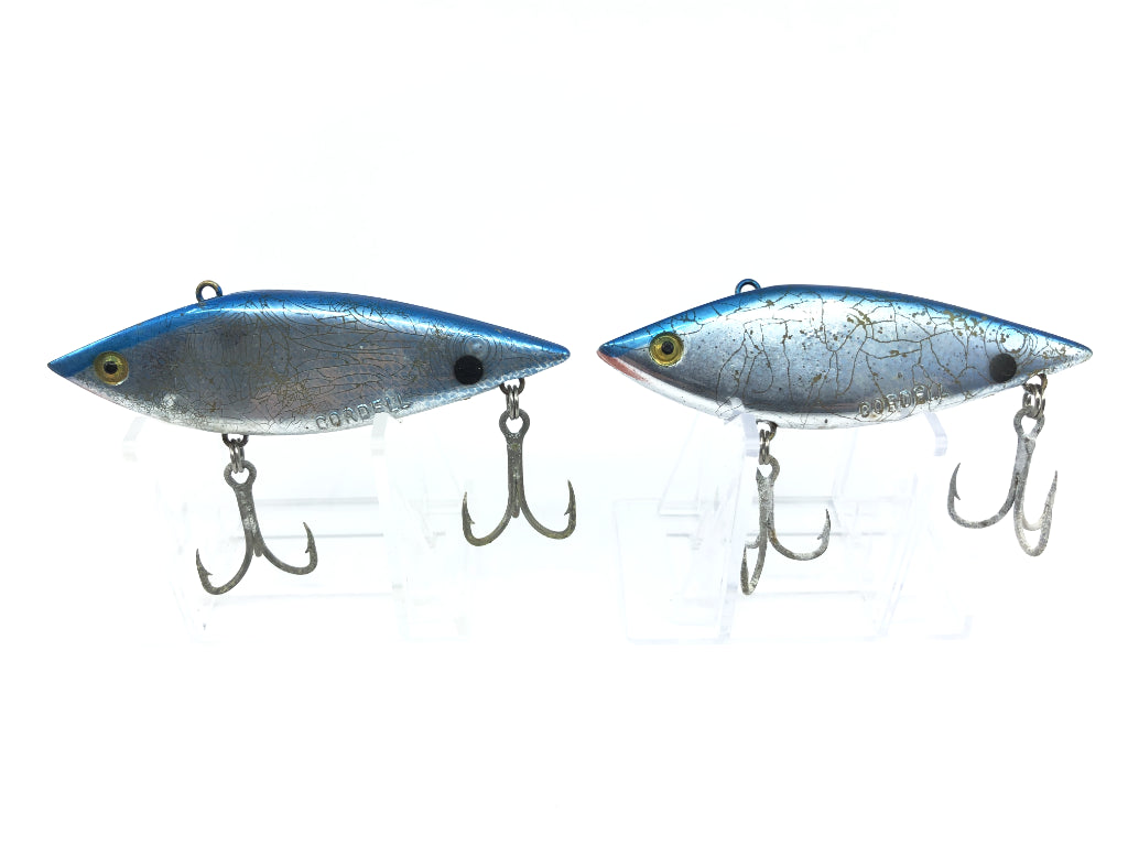 Cordell Spot Lure Color 2256 Chrome Sides Blue Back Lures Lot of Two