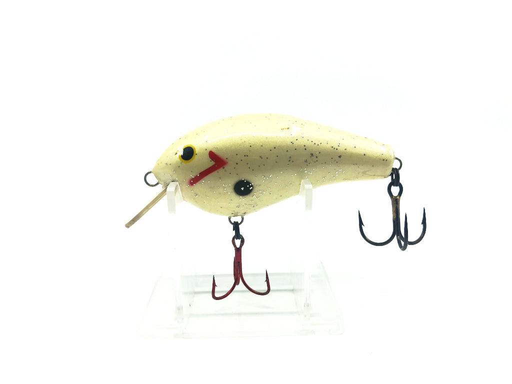 White Crank bait Lightly Sparkled